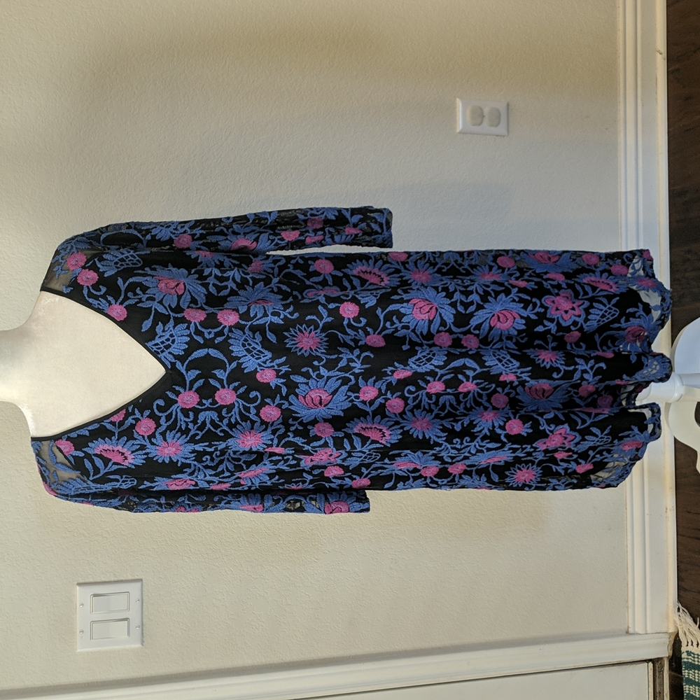 Adrianna Papell Embroidered Sheath Dress